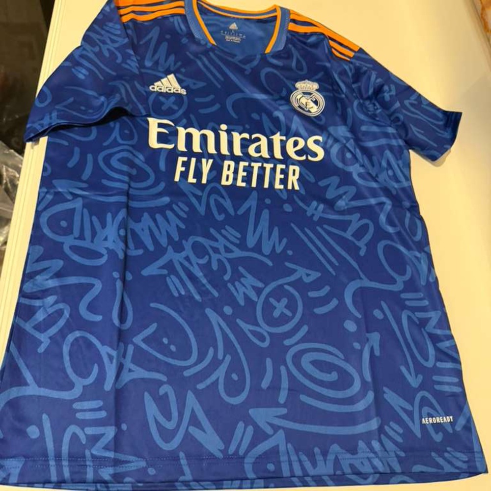 Blue Real Madrid Jersey Size L